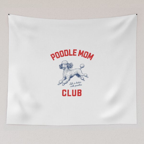 Item preview, Poodle Dog Mom Club Retro Varsity Aesthetic Mother's Day Poodle Dog Mom Gift designed and sold by EvrmoodCo.