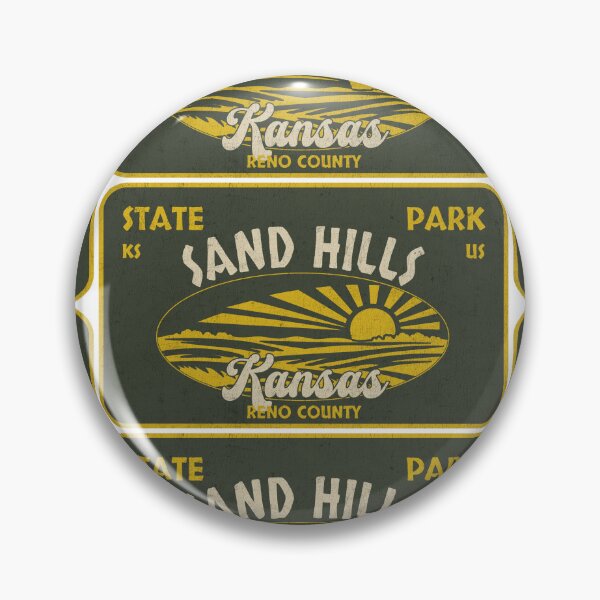 Item preview, Sand Hills State Park, Reno County, Kansas, badge design designed and sold by Wanderful-roads.