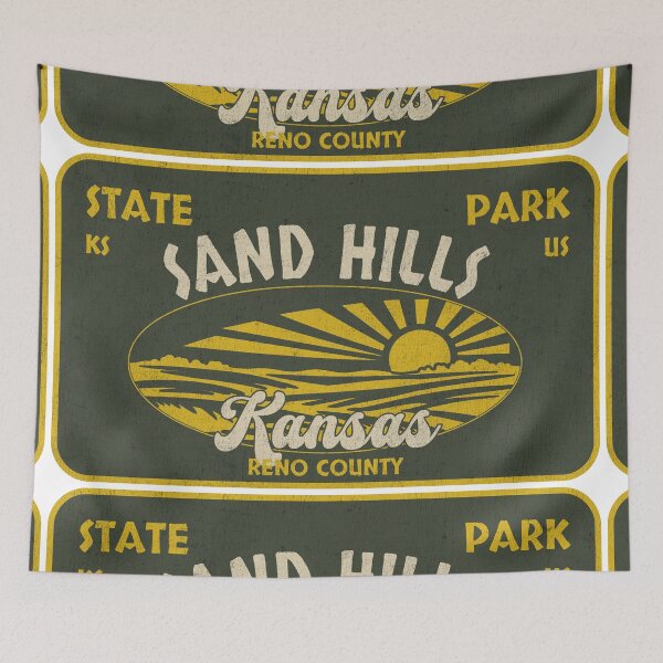 Item preview, Sand Hills State Park, Reno County, Kansas, badge design designed and sold by Wanderful-roads.