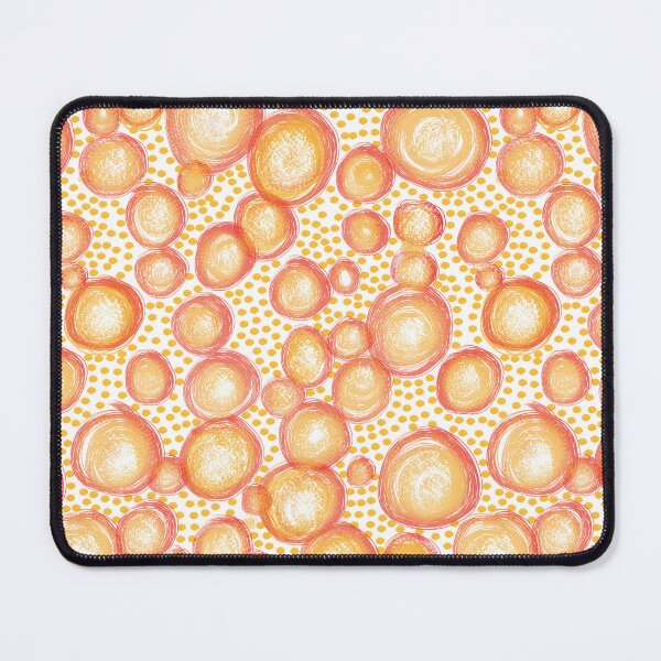 Item preview, Abstract Orange and Yellow Bubbles designed and sold by phatlizzardart.