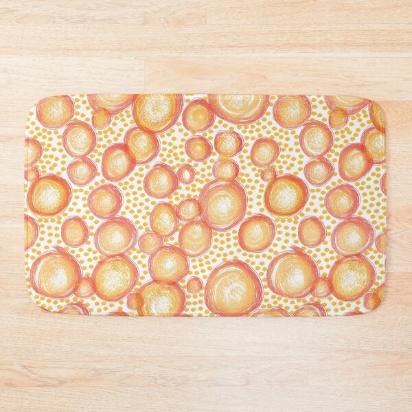 Item preview, Abstract Orange and Yellow Bubbles designed and sold by phatlizzardart.