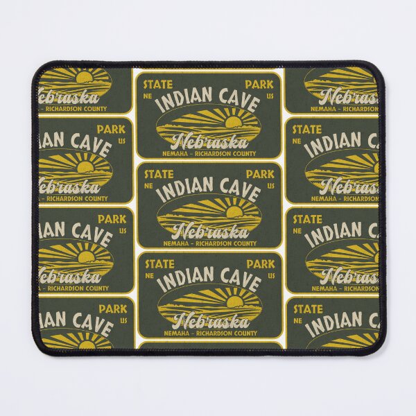 Item preview, Indian Cave State Park, Nemaha - Richardson County, Nebraska, badge design designed and sold by Wanderful-roads.