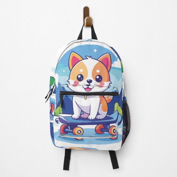 Item preview, Cute Kawaii Dog Skating in Mountain Scenery designed and sold by BestChoiceService.
