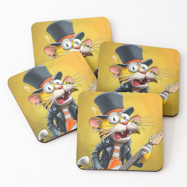 Item preview, Cool Tiger Playing Electric Guitar in a Top Hat designed and sold by Artessie.
