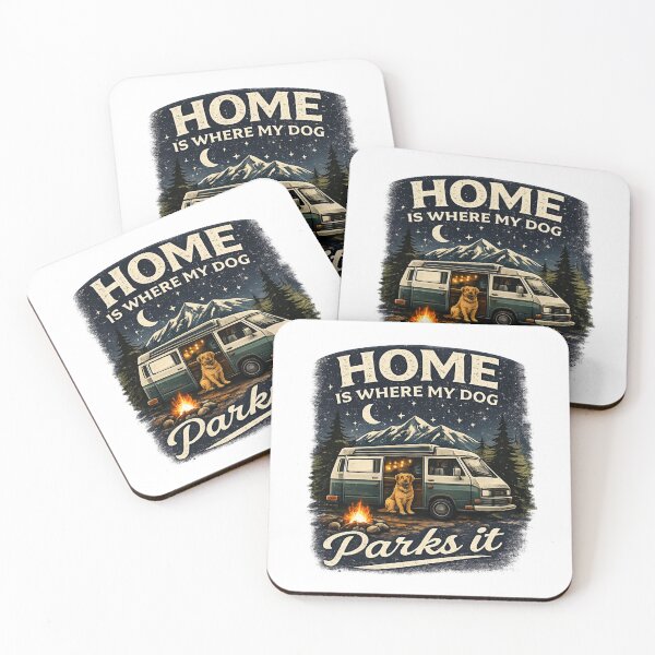 Item preview, Van Life Home Is Where My Dog Parks designed and sold by KBTshirts.
