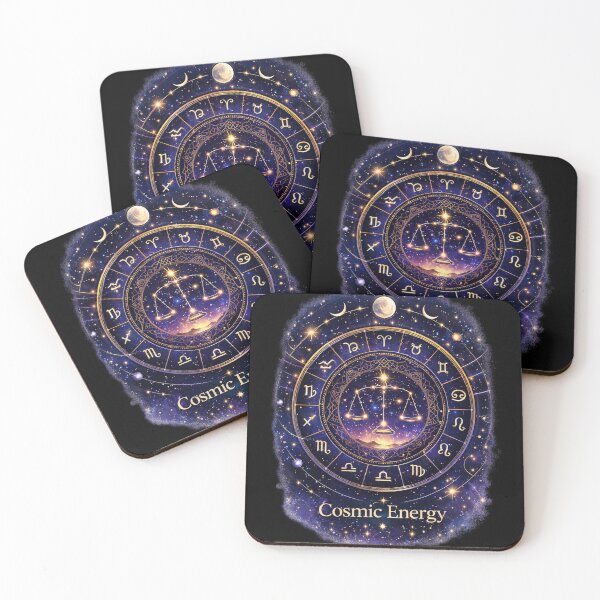 Item preview, Cosmic Energy Zodiac Wheel Astrology Celestial Mandala Spiritual designed and sold by vibes-studio1.