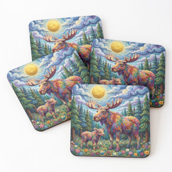 Item preview, Yarn Moose and Yarn Calf  designed and sold by Tridentulus.