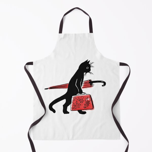Item preview, Umbrella Cat Floral Red designed and sold by Keely Stockdale.