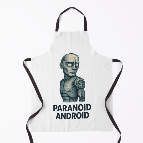 Item preview, Paranoid Android Artwork – OK Computer Inspired Robot Design | Radiohead Aesthetic Glitch Art | Cyber Anxiety Illustration designed and sold by Donsean22.