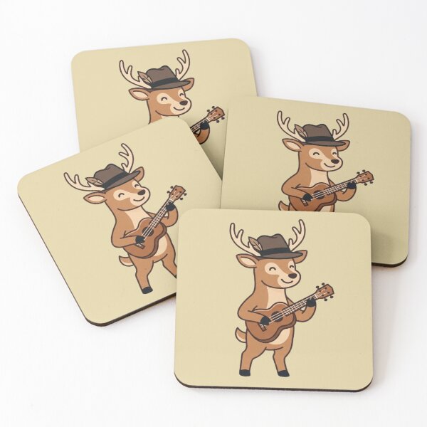 Item preview, Ukulele Deer – Fedora Hat Design designed and sold by Dogandesighn.
