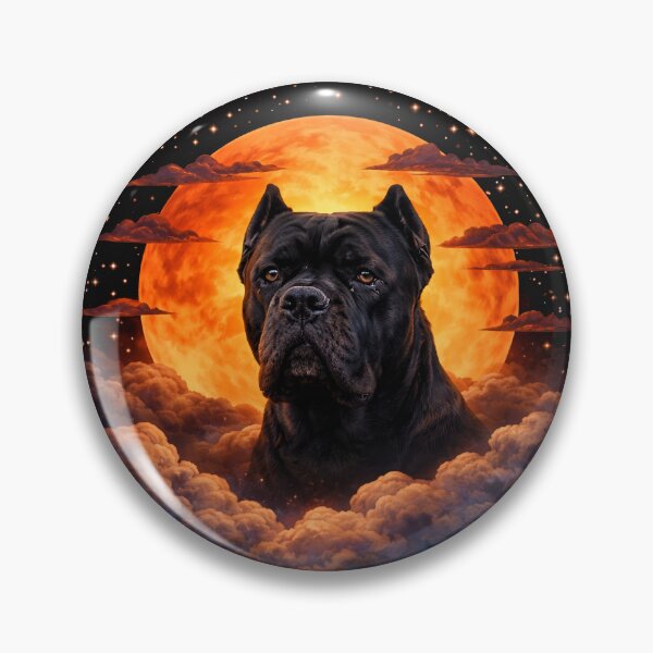 Item preview, Cane Corso Moon Art – Cane Corso Memorial Art Dog Lover Gift designed and sold by PixelsPaws.