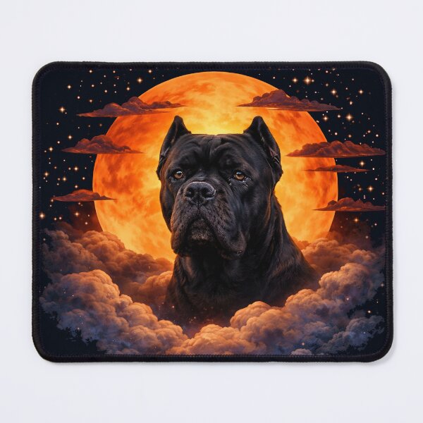 Item preview, Cane Corso Moon Art – Cane Corso Memorial Art Dog Lover Gift designed and sold by PixelsPaws.