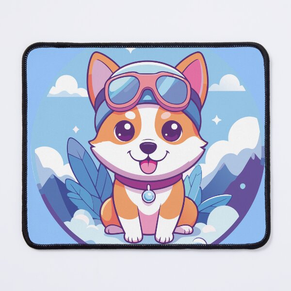 Item preview, Cute Kawaii Dog with Snow Goggles Illustration designed and sold by BestChoiceService.