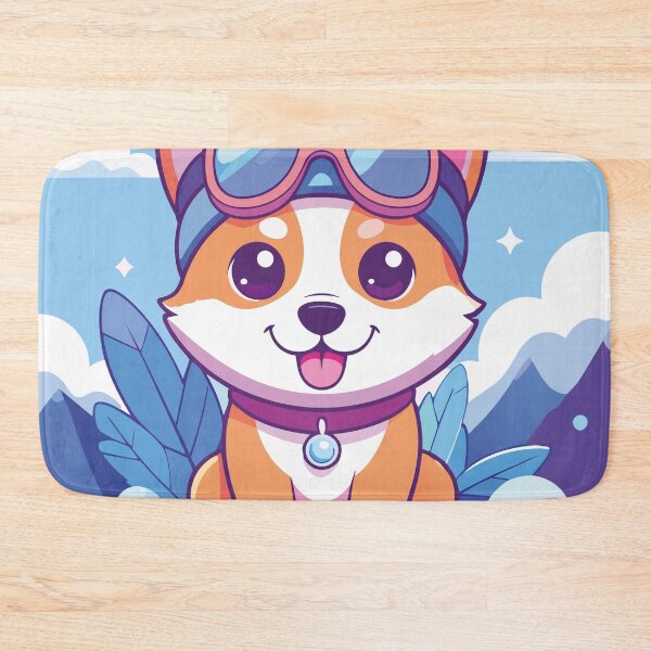 Item preview, Cute Kawaii Dog with Snow Goggles Illustration designed and sold by BestChoiceService.