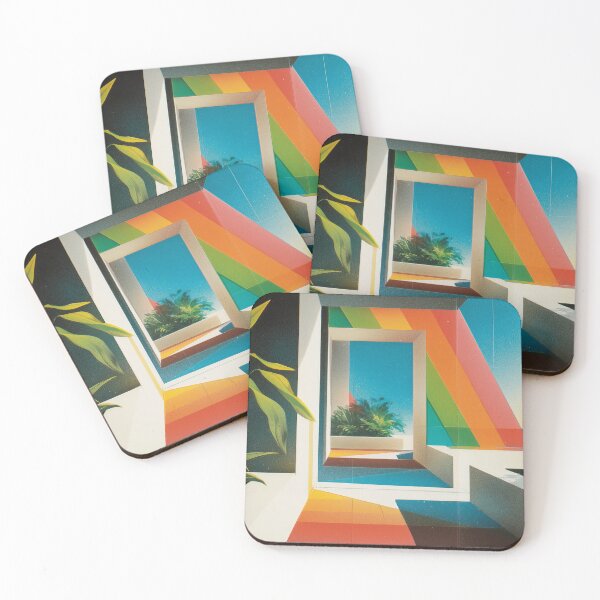 Item preview, Rainbow Courtyard designed and sold by Vaporwave Syndicate.