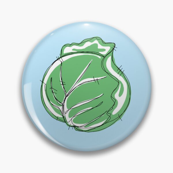 Item preview, Cabbage With blue background  designed and sold by missmann.
