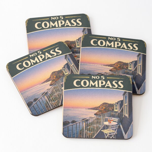 Item preview, No 5 Compass Panoramic Sea Views designed and sold by The Deco Bureau.
