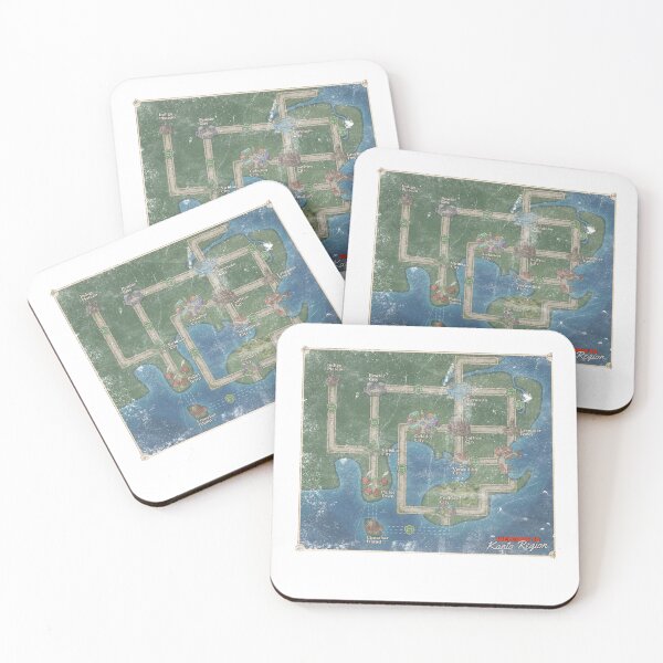 Item preview, Kanto region map - Fantasy national park collection designed and sold by Nerdventure.