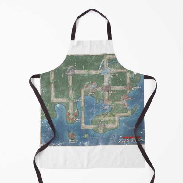 Item preview, Kanto region map - Fantasy national park collection designed and sold by Nerdventure.