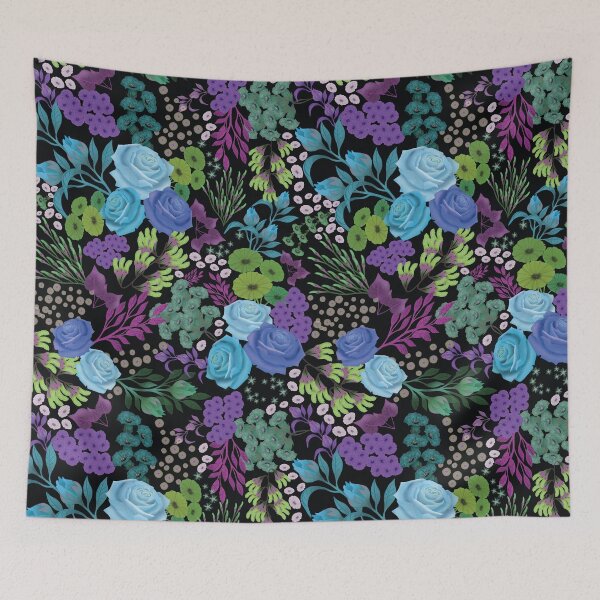 Item preview, Hand drawn Abundant floral  designed and sold by phatlizzardart.
