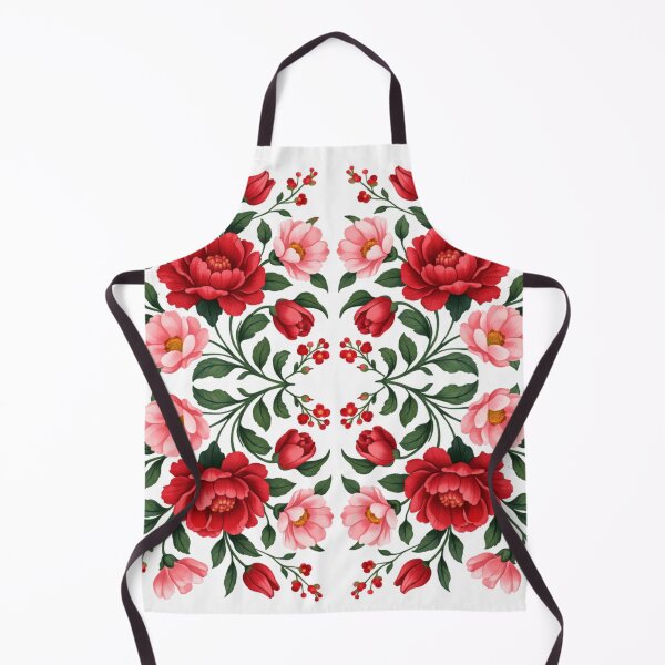 Item preview, Elegant Floral Pattern Symmetric Red Flower Decorative Design designed and sold by PunchDrop.