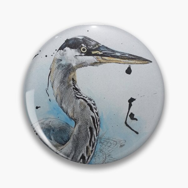 Item preview, Expressive Bird Drawing designed and sold by Handmade By StephArt.