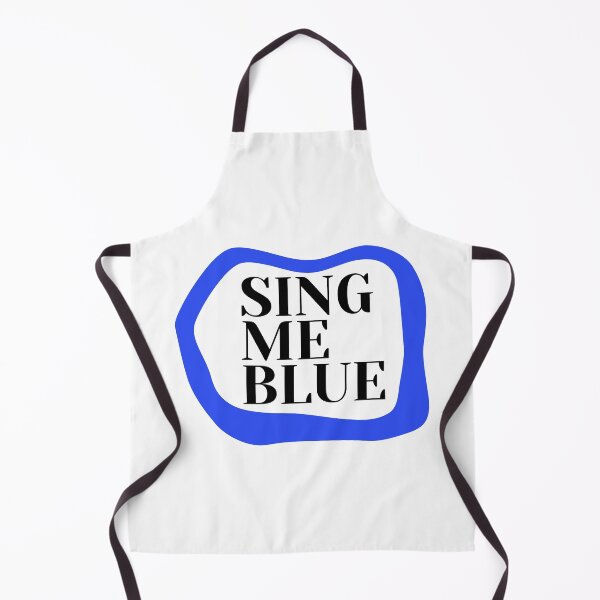 Item preview, Sing Me Blue Musical Lips Typography Badge designed and sold by LekkieStudioArt.