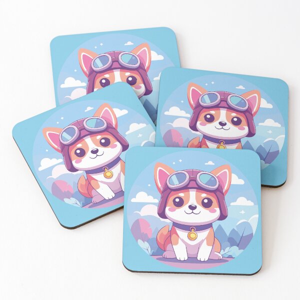 Item preview, Cute Kawaii Aviator Dog with Pilot Goggles designed and sold by BestChoiceService.