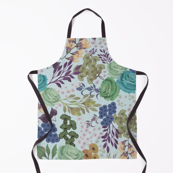 Item preview, Hand drawn Abundant floral on soft pink designed and sold by phatlizzardart.