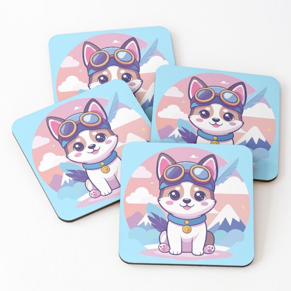 Item preview, Cute Kawaii Explorer Dog with Snow Goggles designed and sold by BestChoiceService.