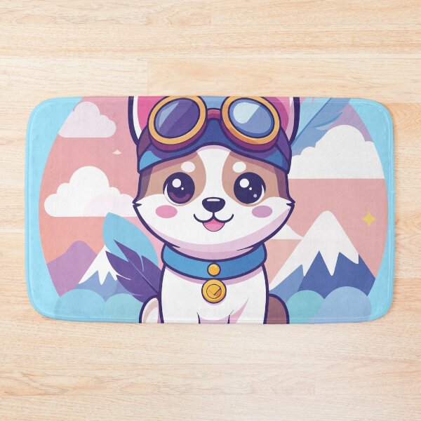 Item preview, Cute Kawaii Explorer Dog with Snow Goggles designed and sold by BestChoiceService.