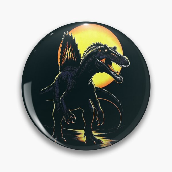 Item preview, Glowing Spinosaurus Dinosaur Moonlight Fantasy Art designed and sold by Syrupulse.
