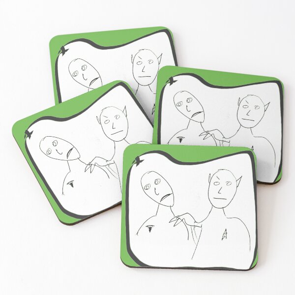 Item preview, Elon Vulcan Neck Pinch Square designed and sold by SpockLogic.