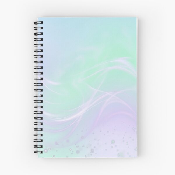 Item preview, Pastel Iridescent Dream Waves Abstract Neon Light Mint Purple designed and sold by Kate1art.