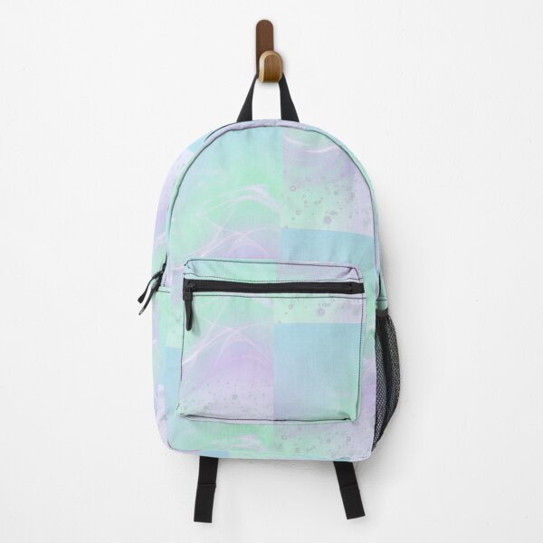 Item preview, Pastel Iridescent Dream Waves Abstract Neon Light Mint Purple designed and sold by Kate1art.