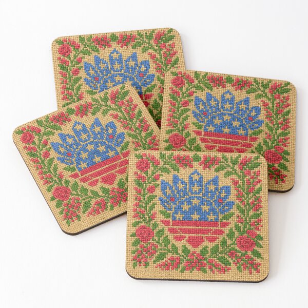 Item preview, America 250 Heritage Folk Art | Vintage Patriotic Embroidery Motif designed and sold by BLUESKYDEZIGN .