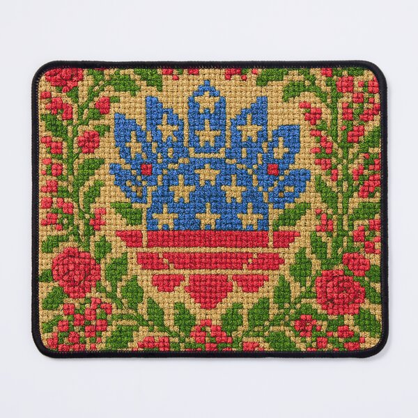 Item preview, America 250 Heritage Folk Art | Vintage Patriotic Embroidery Motif designed and sold by BLUESKYDEZIGN .