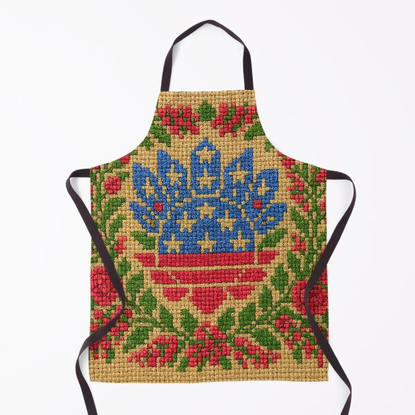 Item preview, America 250 Heritage Folk Art | Vintage Patriotic Embroidery Motif designed and sold by BLUESKYDEZIGN .
