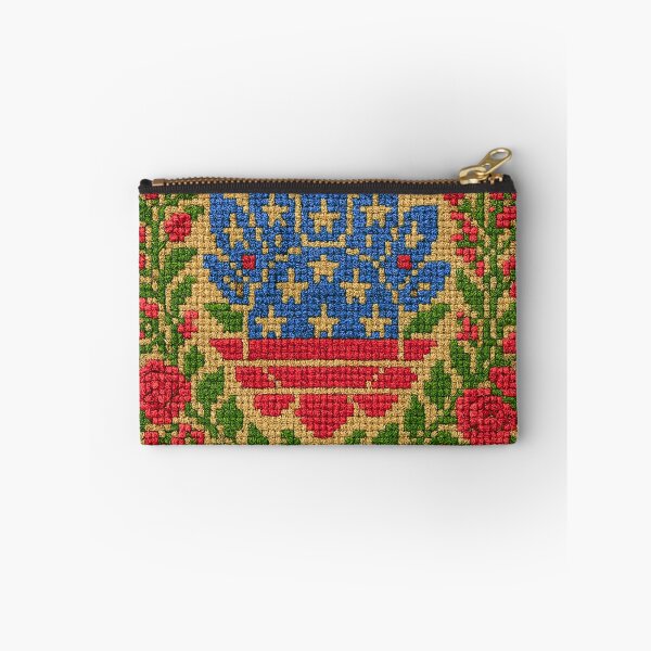 Item preview, America 250 Heritage Folk Art | Vintage Patriotic Embroidery Motif designed and sold by BLUESKYDEZIGN .