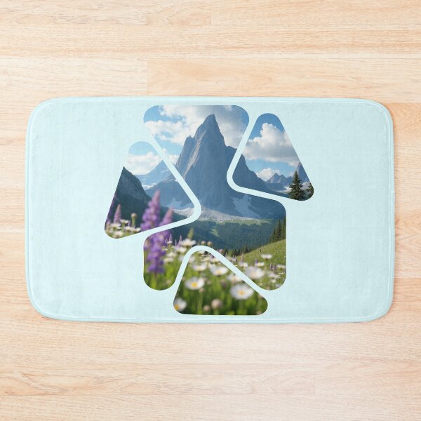 Item preview, Peak Prism Mountain Landscape - Abstract Geometric Meadows designed and sold by PriyaMagic.