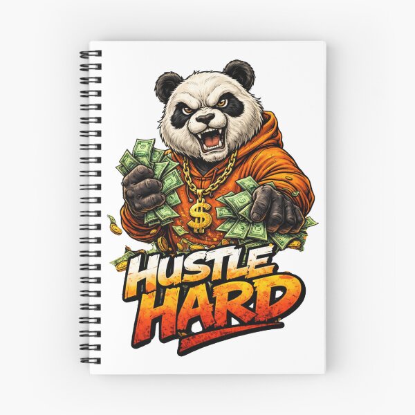 Item preview, Hustle Hard Panda – Money Street Style Graphic designed and sold by ElsterCreative.