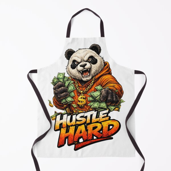 Item preview, Hustle Hard Panda – Money Street Style Graphic designed and sold by ElsterCreative.