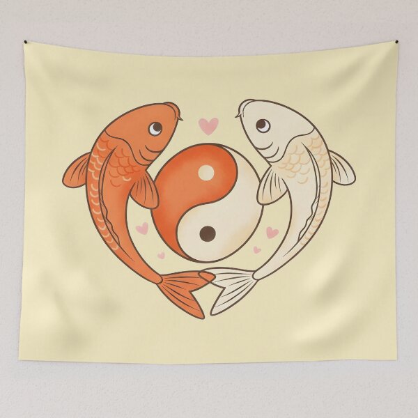 Item preview, Koi Fish Heart designed and sold by LMDIGITAL6.