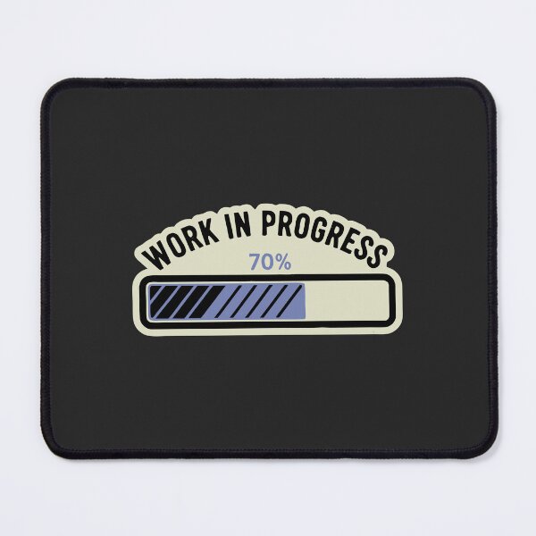 Item preview, "Work In Progress 70%" Funny Retro Loading Bar Computer Meme designed and sold by Cipher & Soul.