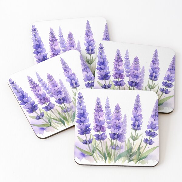 Item preview, Lavender Bouquet Watercolor Floral Illustration designed and sold by Rutvain.