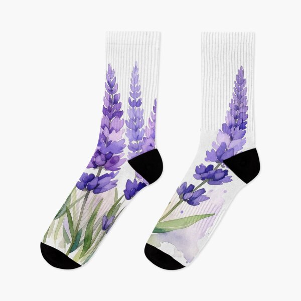 Item preview, Lavender Bouquet Watercolor Floral Illustration designed and sold by Rutvain.