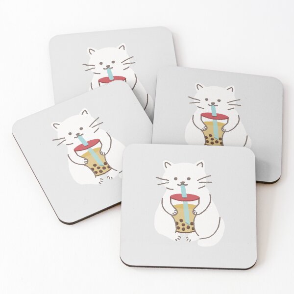 Item preview, Cat Drinking Boba designed and sold by itscatnotkat.