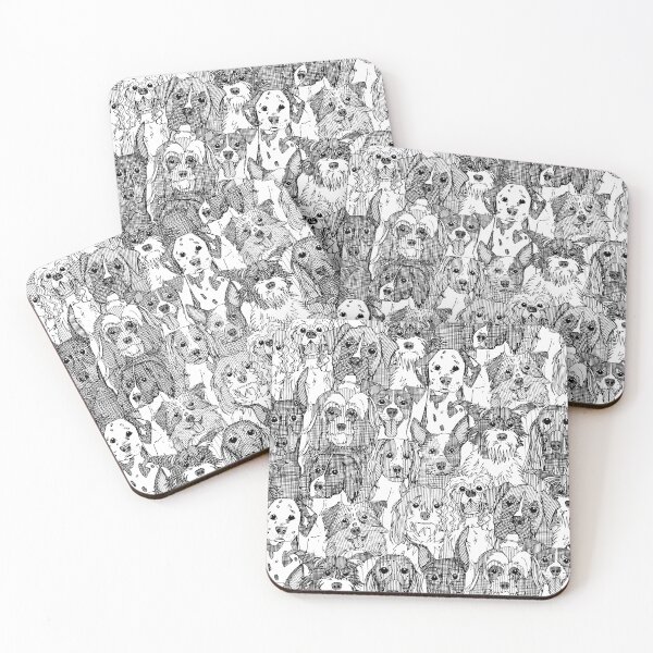 Item preview, dogs aplenty black white designed and sold by scrummy.