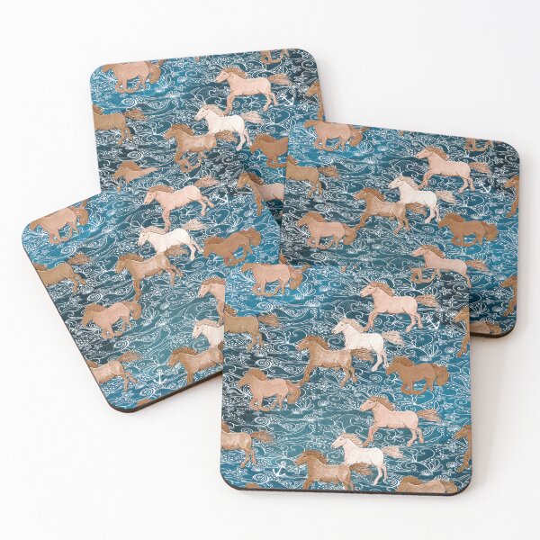 Item preview, Horses in the sea  designed and sold by MagentaRose.