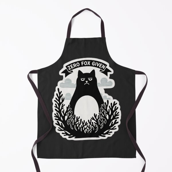 Item preview, "Zero Fox Given" Funny Grumpy Animal Pun Retro Badge designed and sold by Cipher & Soul.
